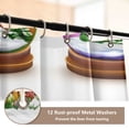 thumbnail image 4 of Winter Scenes Globes Bathroom Accessory Curtain Sets Bath Curtain Anti-Slip Mats and Toilet Pad 66x72in, 4 of 8