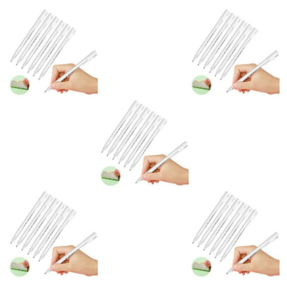 Transemion Stylo Adhésif Blanc Facile à Utiliser pour une Utilisation Rapide et Efficace Stylos Adhésifs à Séchage Rapide 6 Pcs 5Ensemble