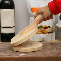 Yesbay Dumpling Skin Maker Wooden Dumpling Press Handmade Tortilla Maker Dough Pressing Tool for Home Kitchen