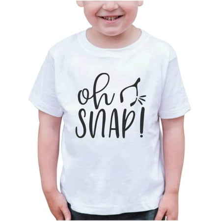 

7 ate 9 Apparel Kids Happy Thanksgiving Shirts - Funny Oh Snap! Wishbone Shirt - White Shirt 3T