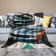 thumbnail image 2 of Chilfamy  Racing Car Theme Throw Blanket for Kids, Multicolor Sport Race Cars Fuzzy Plush Blanket for Boys Gift, Soft Car Flannel Blanket with Race Checkered Flag for Teen Bed Couch Decor White, 2 of 6