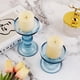thumbnail image 4 of Juego de candelabros de cristal azul BTGLLAS de 3 piezas, 4 of 6