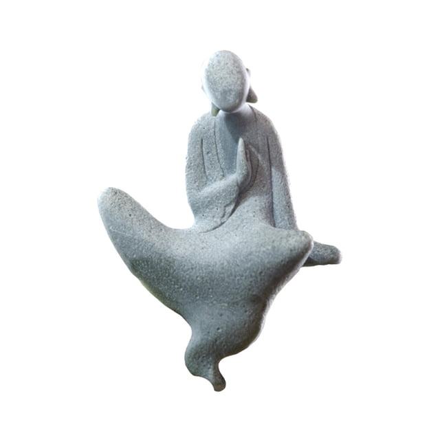 de de resina estatua de Buda Fengshui tesanía Durable Mini jdín, hada Sentado