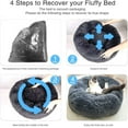 thumbnail image 6 of Gseagtia Decdeal Haustierbett für Katzen und Hunde Rundes Plüsch Hundebett Katzenbett in Doughnut-Form Farbe und Größe Optional, 6 of 7