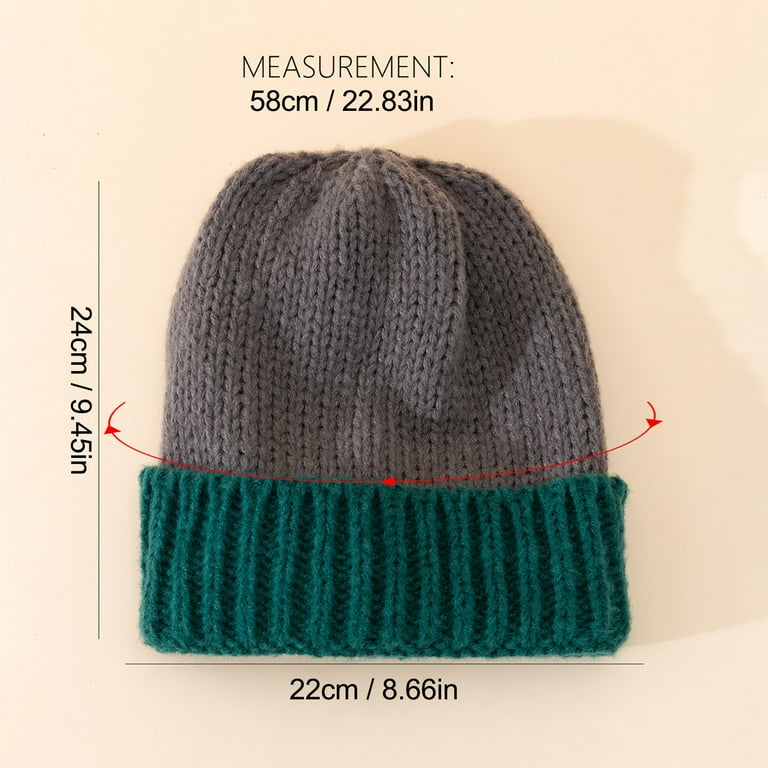 Tittly Winter Hats Beanie Women Versatile Large Head Circumference