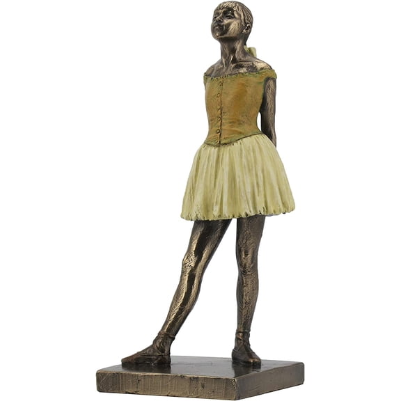 Veronese Design 7 1/4 Inch Degas Little Dancer Aged Fourteen Cold Cast Resin Bronze Finish Sculpture