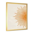 thumbnail image 2 of Designart 'Orange Sun Print On Beige I' Modern Framed Art Print, 2 of 4