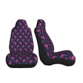 thumbnail image 3 of Sikiie Cute Flamingo Car Seat Covers 2PCs Front Car Seat Covers Universal fit for Most Cars SUVs and Trucks-2 PCS, 3 of 9