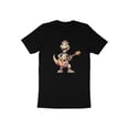 thumbnail image 4 of Funny Guitar Player Guitarist Dino Dinasour Musician Gift T-Shirt Cute Dino Guitarist Music Birthday Holiday Present Tshirt, 4 of 10