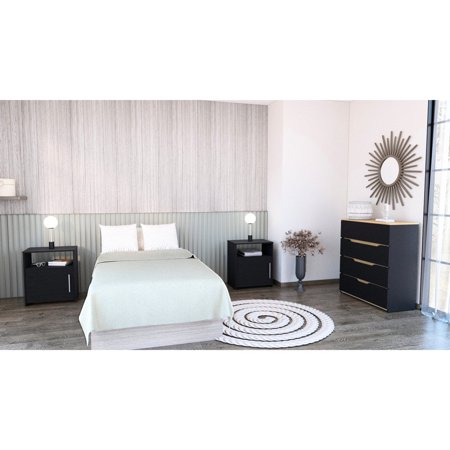 3 Piece Bedroom Setup with User - friendly Interlocking and Pre - drilled Holes for Bedroom Installation