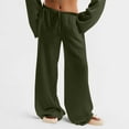 thumbnail image 2 of QATAINLAV Women's Baggy Wide Leg Palazzo Pants with Pockets Summer Lightweight Linen Beach Pants Casual Drawstring Elastic Waist Lounge Trousers Army Green XXL Ofertas en Walmart, 2 of 9