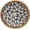 Plume, variant on XIMEI Round Rattan Tray with Mother of Pearl Inlay, Wooden Base Serving Tray, Decorative Wicker Basket for Table Decor/Storage, Checkerboard 11.8"