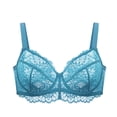 thumbnail image 4 of Sujetador minimizador HSIA Horizon Blue, talla grande, encaje con aros, 4 of 7