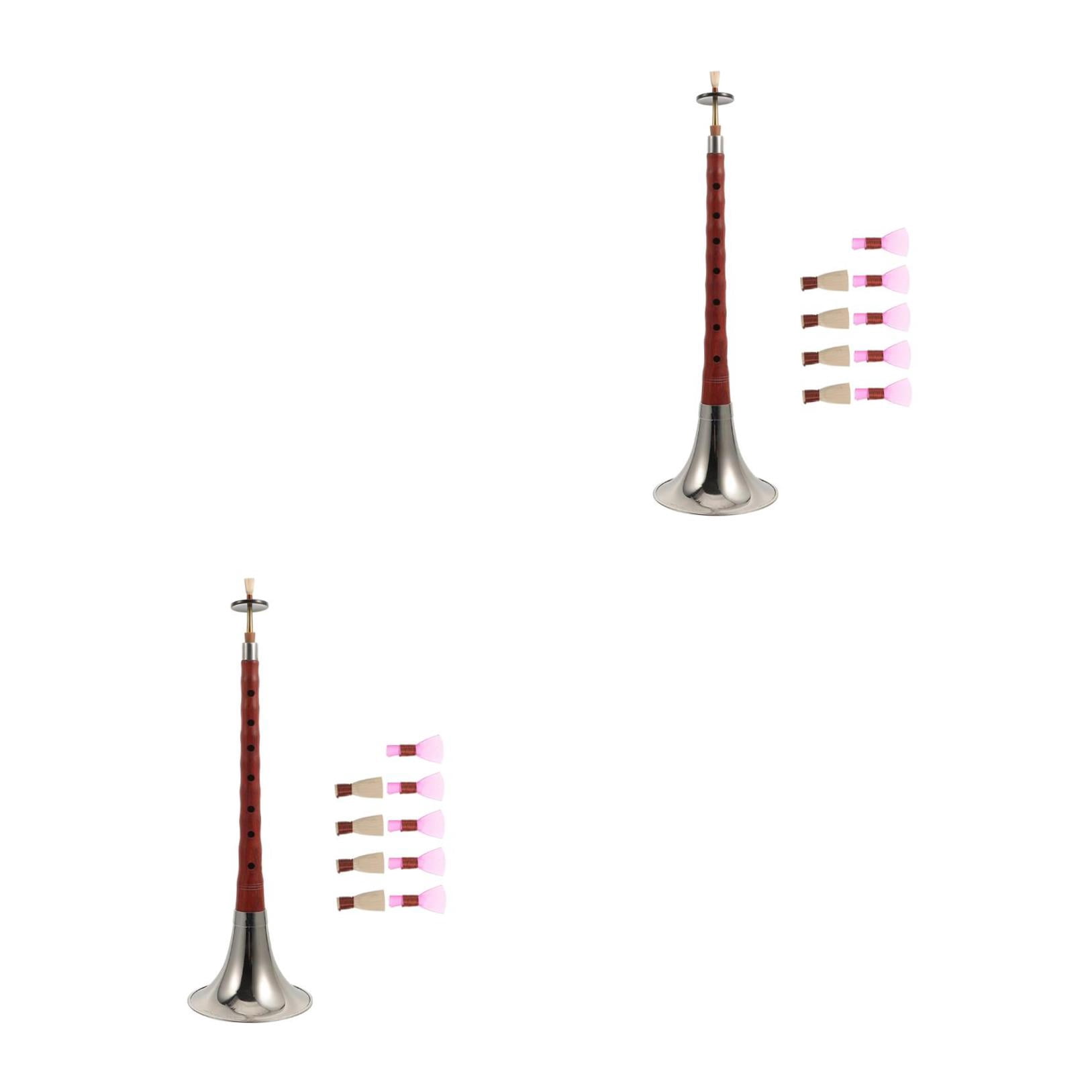 LABSERRON Professional Chinese Suona Instrument Assorted Color Red Sandalwood Metal for Playing