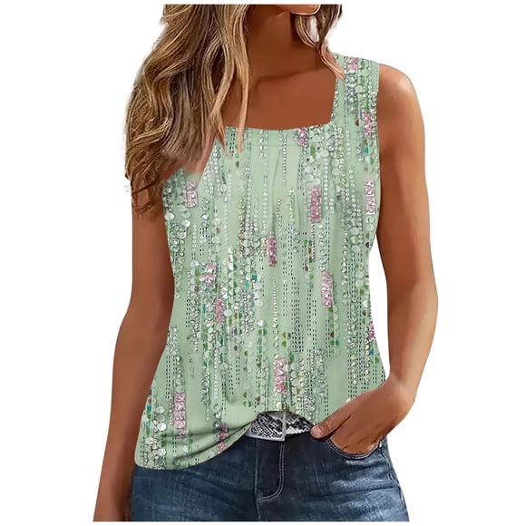 Birdeem Womens Fashion Print Comfortable Loose T-Shirt Vleeveless Top