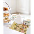 thumbnail image 4 of Easter Bunny Kitchen Dish Towels for Drying Dishes Set of 3, Spring Floral Vintage Botanical Rabbits Yellow Waffle Weave Microfiber Hand Tea Bathroom Towels Quick Dry & Absorbent Towel 12x12, 4 of 7