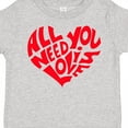 thumbnail image 4 of Inktastic All You Need is Love Red Heart Shape Boys or Girls Toddler T-Shirt, 4 of 5