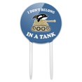 thumbnail image 1 of Acrylic I Don't Belong in a Tank Orca Whale Funny Humor Cake Topper Party Decoration for Wedding Anniversary Birthday Graduation, 1 of 7