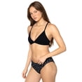 thumbnail image 2 of fresh collection by Fruit of the Loom Women's Cotton Triangle Bralette and Bikini Underwear Set, 2 of 8