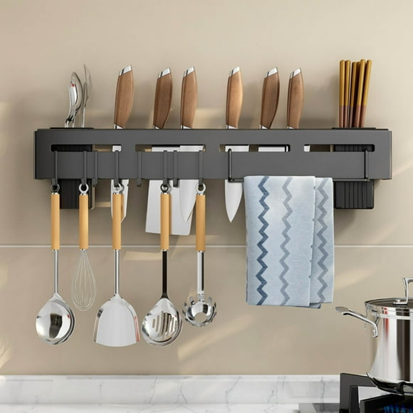 Clearance! Stainless Steel Multi-function Knife Block Wall-mounted Knife For Home Kitchen Utensil Knife Block Set Lightning Deal Returned Items #33
