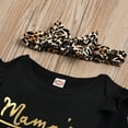 thumbnail image 3 of LSLJS Newborn Infant Baby Girls Letter Leopard Print Romper+Pants+Headband Outfits Set, Kids Clothes, 3 of 9