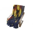 thumbnail image 4 of Lantern Soft Flannel Fleece Throw Blanket, Floating Fanoos Like Devices on Sky Auspicious Culture Chinese, Cozy Plush for Indoor and Outdoor Use, 50" x 60", Dark Blue Orange, by Ambesonne, 4 of 6