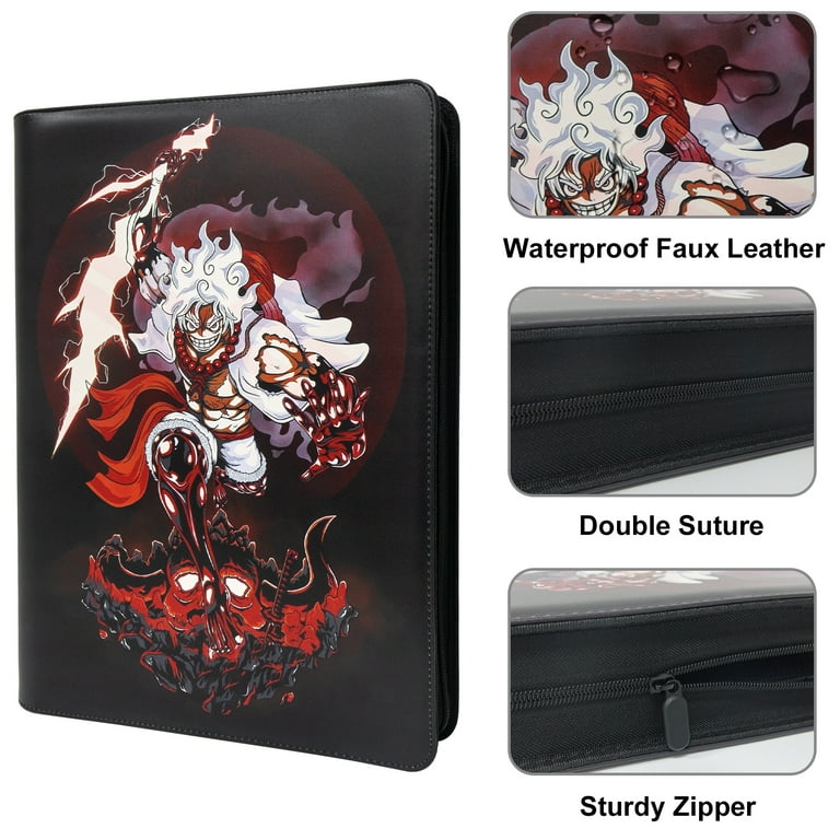 Trading Card Binder for One Piece Cards,16 Pocket with 32 Sleeves up to  1024 Cards One Piece TCG Card Binder,Waterproof Card Storage Book with  Sleeves,One Piece for Card Display Case - Walmart.com