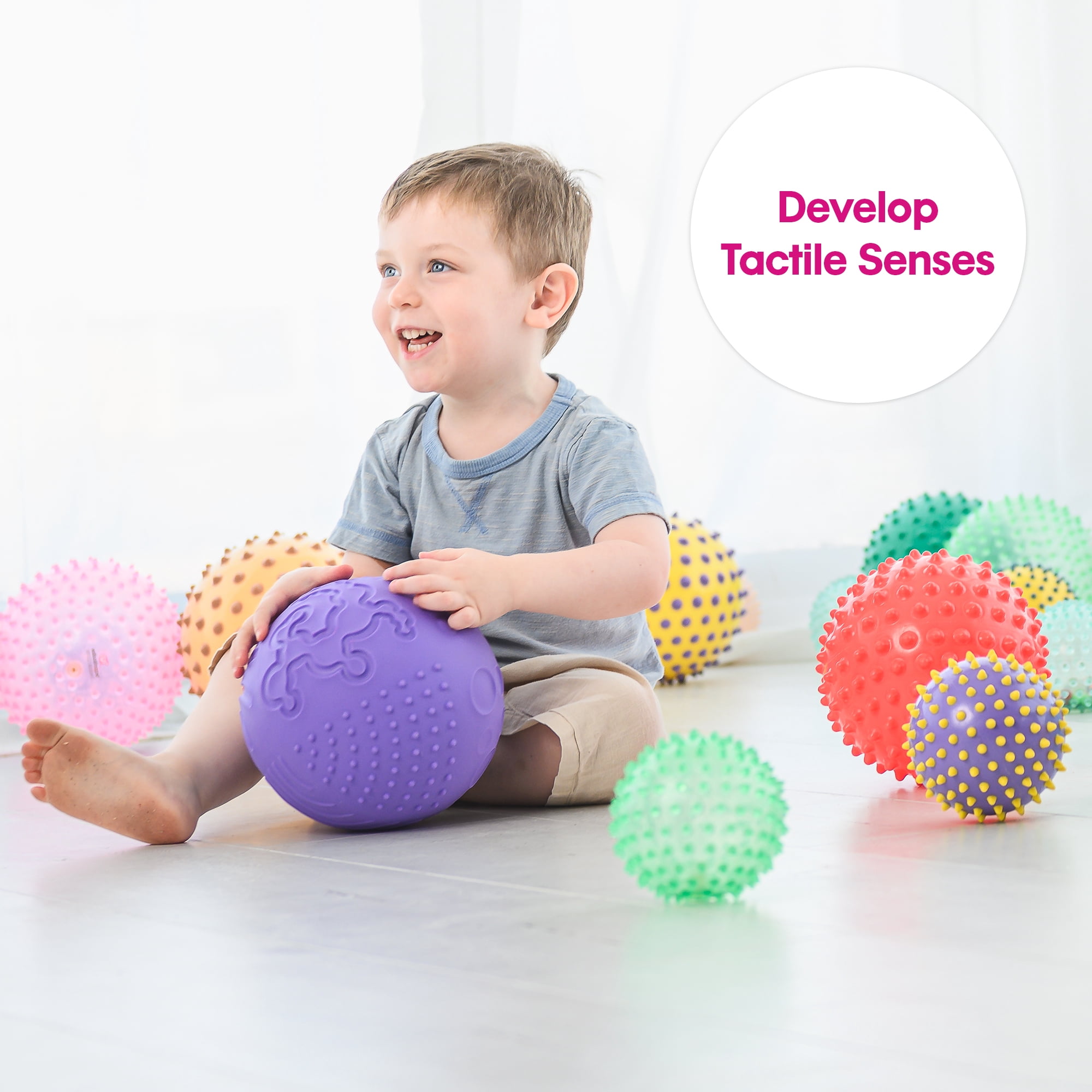 Edushape Texture-iffic Sensory Ball for Baby Purple
