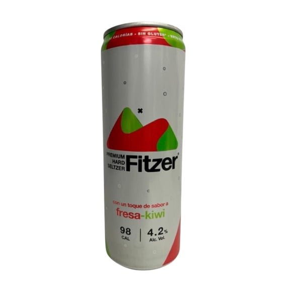 Bebida alcohólica preparada Fitzer hard seltzer sabor fresa kiwi 355 ml