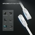 thumbnail image 4 of XINCA Cat6 Ethernet Cable 25ft White Gigabit Flat Network Cable with 10pcs Cable Clips Snagless Rj45 Connectors for Computer/Modem/Router/X-Box Faster Than Cat5e/Cat5, 4 of 10