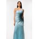 thumbnail image 2 of Vestido Kiwis maxi sin mangas con lentejuelas en forma de cola de pez para mujer, 2 of 6