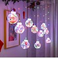 thumbnail image 2 of Luces navideñas Blanco cálido 10 Luces de Papá Noel, Luces conectables para Exteriores Luces de 3 Metros enchufables con Cadena de Luces Ventana de Boda para Dormitorio (Color Papá Noel) oso de fresa Electrónica, 2 of 4