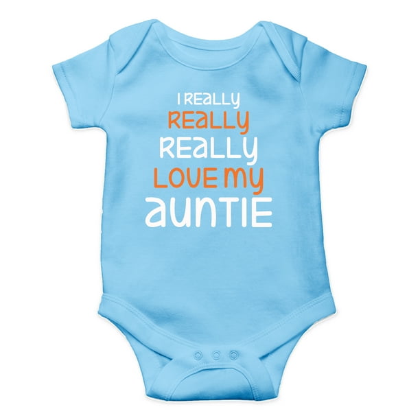 Aw Fashions I Really Really Love My Auntie Best And Coolest Aunt Ever Cute One Piece Infant Baby Bodysuit Walmart Com Walmart Com