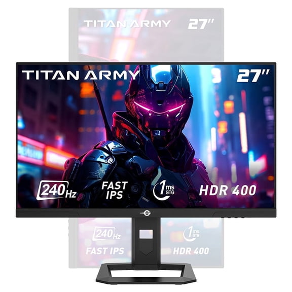 P2710S Gaming Monitor - 240Hz QHD 2K Resolution, Fast IPS Panel, Rotating Stand, 10 Scenario Modes, Low Blue Light Technology-Titan Army