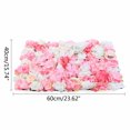 thumbnail image 2 of 12x Rose Artificial Flower Wall Panel Background Bouquet Floral Panel For Wedding Party Decor, 2 of 15