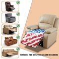 thumbnail image 6 of ZIATUBLES American Flag Star Print Recliner Chair Cover, Quilted Polyester Furniture Protector with Anti-Slip Silicone Dots, Washable Pet Friendly Seat Cushion Slipcover for Living Room, 6 of 8