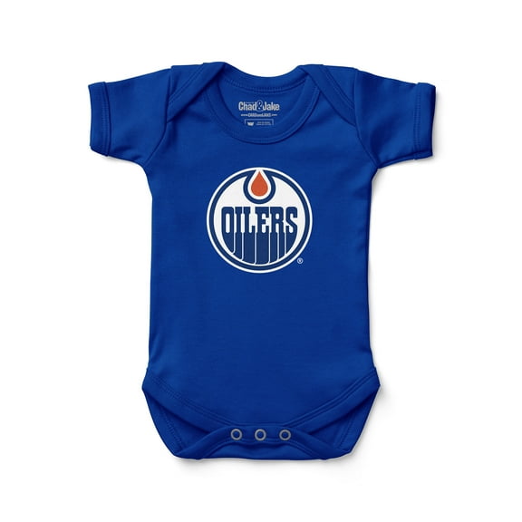 Newborn & Infant Chad & Jake Royal Edmonton Oilers Primary Logo Bodysuit