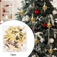 thumbnail image 4 of Colgante de estrella de de Navidad, adorno para de Navidad, suministros para fiestas en 3D, manualidades, decoración navideña para fiesta Oro, 4 of 6