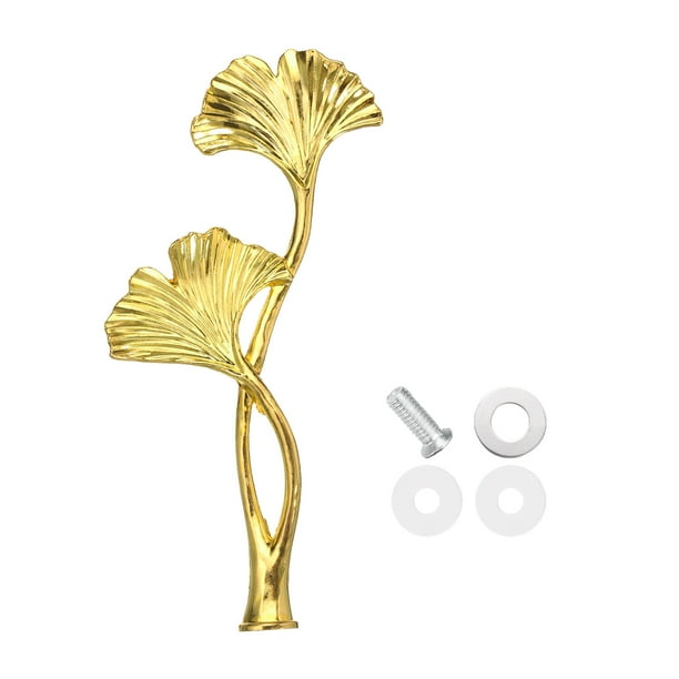 Uxcell Soporte de bandeja para pasteles de 1 nivel con mango, soporte de metal para pasteles, soporte para cupcakes, plato para postres, accesorio de hardware, dorado (flor)