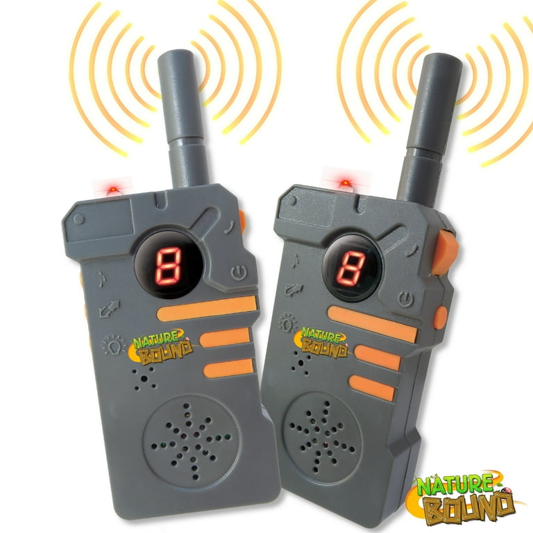 Nature Bound: Walkie Talkies - Gray & Orange - 2pc Communicating