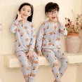 thumbnail image 4 of Pijamas térmicos de algodón para niños y niñas, ropa de dormir de Navidad para invierno, 4, 6, 8, 10, 12 y 14 años, 4 of 4