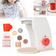 thumbnail image 2 of Coffeemaker Toy, Play House Toy, Wooden Simulation Durable Portable Coffeemaker Toy Kid Coffeemaker Toy For KIds Home Kitchen Cooking Toy Infant, 2 of 8