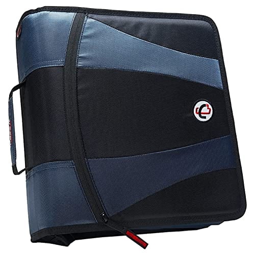 Estuche Case-it Dual 2.0 - Dos anillas 2" - Carpeta 5 materias - Bolsillos múltiples - Capacidad 800 hojas - Con correa hombro - Dual-301 negro
