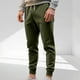thumbnail image 1 of Pantalones largos para hombre, informales, de color sólido, con cintura elástica y bolsillo con cordón, deportivos, hasta el tobillo, de poliéster., 1 of 8