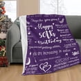 thumbnail image 4 of LHSHID 40th Birthday Gifts for Men Blankets Happy 40th Birthday Blanket Throw Blankets Best Gifts for 40th Birthday Decorations 40 Years Birthday Gift for Husband Friends Navy 50x60in, 4 of 6