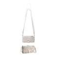 thumbnail image 1 of ZZkhGO Versatile Leather Handbag, Hanging Strap Backpack with Carrying Handle Card Slot, Convertible Purse for Daily Commute Travel Office, White, 1 of 7