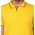 thumbnail image 3 of X RAY Jeans Mens Basic Short Sleeve Tipped Polo, Honey Mustard/Navy, L, 3 of 3