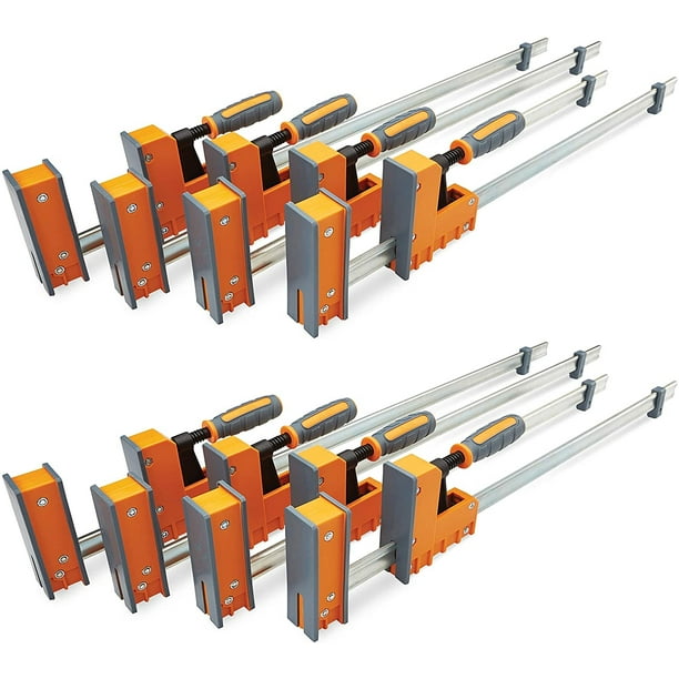 Bora 8 Piece Even Pressure Parallel Jaw Clamp Set for