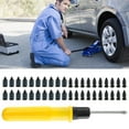 thumbnail image 1 of 40pcs Tire Repair Rubber Nail Tire Repair Rubber Screws Self-Service Vacuum Tire Repair Nail Tire Repair Screw-in Rubber Plug Nail for Car Auto Motorcycle, 1 of 9