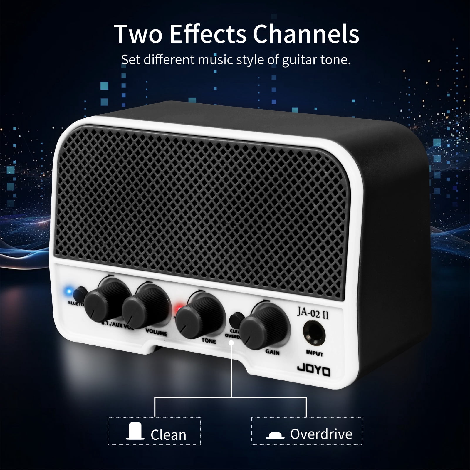 JOYO 5W Electric Guitar Amp Small Practice Amp with Bluetooth Rechargeable JA-02
